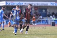 Toto-Pokal; FV Illertissen - FC Ingolstadt 04; Torchance verpasst Tim Heike (9, FCI) Neuberger Maximilian (38 FVI)