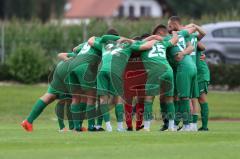 Bezirksliga - Saison 2023/2024 - TSV Gaimersheim - TSV Rohrbach  - Gaimersheim - Die Mannschaft bildet einen Kreis vor dem Spiel - Foto: Meyer Jürgen