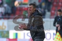 2024_1_20 - 3. Liga - Saison 2023/24 - HallescherFC - FC Ingolstadt 04 -  - Cheftrainer Michael Köllner (FC Ingolstadt 04) - XXXXX - Foto: Meyer Jürgen