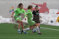 2023_12_10 - 2. Bundesliga - Saison 2023/24 - FC Ingolstadt 04 Frauen - VFL Wolfsburg - Paula Vidovic (Nr.11 - FCI Frauen) - Schaller Sara grün Wolfsburg - Foto: Meyer Jürgen