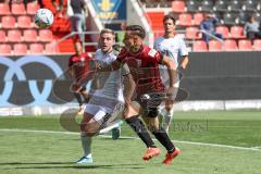 3.Liga - Saison 2022/2023 - FC Ingolstadt 04 -  - SV Waldhof-Mannheim - Dominik Franke (Nr.3 - FCI) - Laurent Jans (Nr.18 - SV Waldhof Mannheim) - Foto: Meyer Jürgen