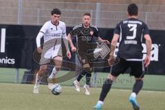 Bayernliga Nord - Saison 2024/25 - FC Ingolstadt 04 II - TSV Kornburg - Dracilic Ognjen (Nr.17 - FCI U21) - Dittrich Danielo schwarz Kornbuch - Foto: Meyer Jürgen