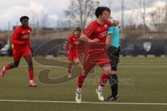 Bayernliga Nord - Saison 2023/24 - FC Ingolstadt 04 II - SC Eltersdorf- Michael Udebuluzor (Nr.11 - FCI) - Fabian Cavadias (Nr.16 - FCI) trifft zum 2:1 Führungstreffer - jubel- Foto: Meyer Jürgen