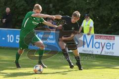 BZL - Oberbayern Nord - SV Manching - TSV Jetzendorf - Quendrim Hoti (14 Manching) schwarz - Marc Peuker grün Jetzendorf - Foto: Jürgen Meyer