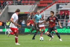 3. Liga; FC Ingolstadt 04 - Rot-Weiss Essen; Fredrik Carlsen (8, FCI) Hofmann Jannik (37 RWE)