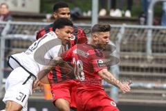3. Liga; FC Viktoria Köln - FC Ingolstadt 04; Justin Butler (31, FCI) Koronkiewicz Patrick (28 Köln) Siebert Jamil (20 Köln)