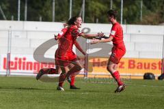 2. Frauen-Bundesliga - Saison 2021/2022 - FC Ingolstadt 04 - FSV Gütersloh - Der 2:1 Führungstreffer durch Scharly Jana (#20 FCI) - Jubel - Foto: Meyer Jürgen