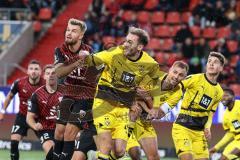 3. Liga; FC Ingolstadt 04 - Borussia Dortmund II; Ecke Zweikampf Kampf um den Ball Yannick Deichmann (20, FCI) Eberwein Michael (14 BVB2)