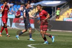 3. Liga - Saison 2025/26 - TSG Hoffenheim II - FC Ingolstadt 04  - Marcel Costly (Nr.22 - FCI) schiesst den 0:2 Führungstreffer - jubel - XXXXX - Foto: Meyer Jürgen