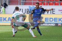 2.BL; FC Ingolstadt 04 - Werder Bremen, Dominik Franke (3 FCI) Mitchell Weiser (8 Bremen)