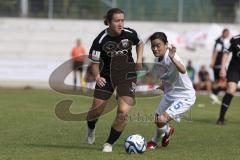 2. Fußball-Liga - Frauen - Saison 2023/2024 - FC Ingolstadt 04 - SV Meppen - Katharina Reikertsdorfer (Nr.20 - FCI Frauen) - Suzuki Chihiro weiss Meppen - Foto: Meyer Jürgen