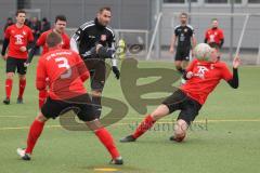 AUDI - Schanzer Amateurcup 2023 - Vorrunde - Türk SV Ingolstadt - SV 66 Pondorf - Ibrahim Sahin schwarz Türk SV - Jonas Sperber rot Pondorf rechts -  - Foto: Meyer Jürgen