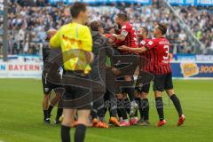 3.Liga - Saison 2022/2023 - TSV 1860 München - FC Ingolstadt 04 - Der 0:1 Führungstreffer durch Marcel Costly (Nr.22 - FCI) - jubel - Foto: Meyer Jürgen