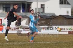 Bezirksliga - Saison 2024/25- TSV Gaimersheim - FC Aschheim - Nico von Swiontek Brzezinski (Nr.17 - TSV Gaimersheim) - Alessandro Contento weiss Aschheim - Foto: Meyer Jürgen