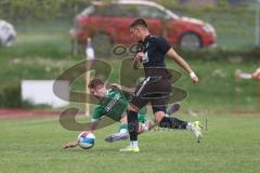 Bezirksliga - Saison 2024/25- TSV Gaimersheim - FC Gerolfing - Nico von Swiontek Brzezinski (Nr.17 - TSV Gaimersheim) - Timo Kraus (Nr.21 - FC Gerolfing) - Foto: Meyer Jürgen