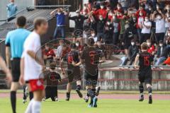 Relegation 2 - U17 - SSV Jahn Regensburg - FC Ingolstadt 04 - Tor 0:1 durch Johannes Birkl (2 FCI) Jubel Aristotelis Dimitriadis (3 FCI) Martin Birkl (15 FCI)