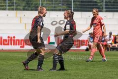 2. Frauen-Bundesliga - Saison 2021/2022 - FC Ingolstadt 04 - TSG 1899 Hoffenheim - Der 1:0 Führungstreffer durch  Maier Ramona (#18 FCI) - jubel - Reischmann Stefanie (#21 FCI) -   - Foto: Meyer Jürgen