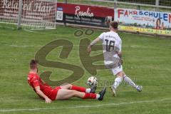 Kreisliga - Saison 2024/25- TSV Kösching - TSV Hohenwart - Leon Sedlmair weiss Hohenwart - Valentin Hafner weiss Hohenwart - Foto: Meyer Jürgen