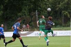 Bezirksliga - Saison 2023/2024 - SV Manching  - SpVgg Kammerberg - Der 1:0 Führungstreffer durch Fabian Neumayer (Nr.9 - SV Manching) -  jubel - Martin Schneider Torwart Kammerberg - Foto: Meyer Jürgen
