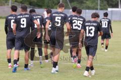 *** Bayernliga Nord - Saison 2025/26 - FC Ingolstadt 04 II - Jahn Regensburg II - Ognjen Draculic (Nr.9 - FC Ingolstadt II) mit dem 2:1 Führungstreffer - jubel - Foto: Meyer Jürgen