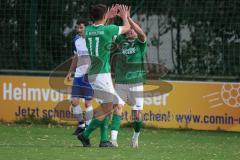 Toto-Pokal - Saison 2023/2024 - FC Gerolfing - TSV Rohrbach - Der 2:0 Führungstreffer durch Timo Kraus grün Gerolfing - jubel -  Foto: Meyer Jürgen