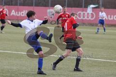 AUDI - Schanzer Amateur Cup 2023 - Finale - TSV Hohenwart - FC Mindelstetten - 5:3 - Simon Schweiger
weiss Mindelstetten - Daniel Liebhardt rot Hohenwart -  Foto: Meyer Jürgen