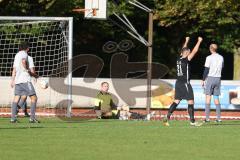 Kreisliga - Saison 2023/2024 - FC Fatih Ingolstadt - TSV Münchsmünster - Der 2:0 Führungstreffer durch Akif Abasikeles schwarz Fatih - jubel - Michael Baumgartner Torwart Münchsmünster - Foto: Meyer Jürgen