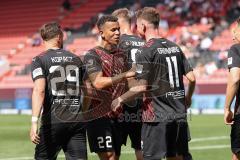 3. Liga; FC Ingolstadt 04 - VfB Lübeck; Tor Jubel Treffer Sebastian Grönning (11, FCI) Marcel Costly (22, FCI) David Kopacz (29, FCI) Benjamin Kanuric (8, FCI)