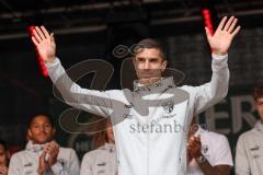 3. Liga; FC Ingolstadt 04 - offizielle Mannschaftsvorstellung auf dem Ingolstädter Stadtfest, Rathausplatz; Nikola Stevanovic (15, FCI)