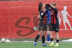 2. Bundesliga Frauen -Freundschaftsspiel -  Saison 2025/26 - FC Ingolstadt 04 Frauen - BW Linz/SpVGG Kleinmünchen -  Der 1:0 Führungstreffer durch Stefanie Reischmann (Nr.24 - FC Ingolstadt Frauen I) - jubel - Nina Penzkofer (Nr.29 - FC Ingolstadt Frauen 