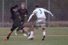 *** Bayernliga Nord - Saison 2025/26 - FC Ingolstadt 04 II - SpVgg Greuther Fürth - Emre Gül FCI - Jakob Engel grün Fürth - Foto: Meyer Jürgen