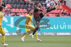 3.Liga - Saison 2023/2024 - FC Ingolstadt 04 -  1. FC Saarbrücken - Leon Guwara (Nr.6 - FCI) - Foto: Meyer Jürgen