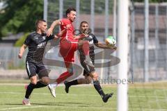 Bezirksliga - Saison 2024/25- TSV Gaimersheim - FC Fatih Ingolstadt - Nico von Swiontek Brzezinski (Nr.17 - TSV Gaimersheim) - XXXXX - Foto: Meyer Jürgen - Marko Miskovic rot Fatih - Nicolane Nechita (Nr.19 - TSV Gaimersheim) re