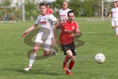 A-Klasse - Saison 2023/24 - FC Hepberg - TV 1861 Ingolstadt - Marcel Schmidt 1881 Ing. rot - Florian Kury weiss Hepberg - Foto: Meyer Jürgen