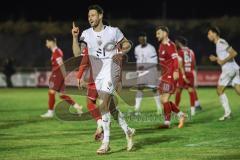 Toto-Pokal; 
Türkgücü München - FC Ingolstadt 04; Tor Jubel Treffer 0:5 Ryan Malone (16, FCI)