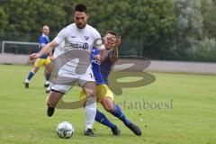 Kreisklasse -  Saison 2023/2024 - TSV Ingolstadt Nord - TSV Großmehring - Sebastian Eisenberger weiss Großmehring - Andreas Tebbe blau Ing Nord - Foto: Meyer Jürgen