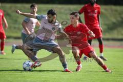 Kreisliga - Saison 2026/27 - SV Zuchering - VFB Eichstätt II - Leander Friedl rot Zuchering - Reybek Khashumov rosa Eichstätt II  - Foto: Meyer Jürgen