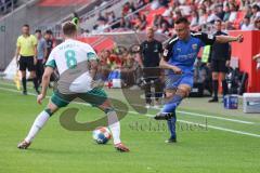 2.BL; FC Ingolstadt 04 - Werder Bremen, Dominik Franke (3 FCI) Osako Yuya (8 Bremen)