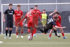 Bayernliga Nord - Saison 2023/24 - FC Ingolstadt 04 II - SC Eltersdorf- Mario Götzendorfer (Nr.23 - FCI) - Karmann Andre schwarz Eltersdorf - Foto: Meyer Jürgen