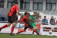 Relegation zur Bezirksliga - TSV Gaimersheim - BC Attaching - Florian Ihring grüm Gaimersheim - Lukas Maximilian Hübner Attaching rot - Foto: Jürgen Meyer