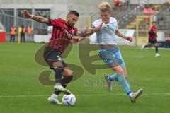 3.Liga - Saison 2022/2023 - TSV 1860 München - FC Ingolstadt 04 - Jesper Verlaat (Nr.4 - 1860 München) - Pascal Testroet (Nr.37 - FCI) - Foto: Meyer Jürgen