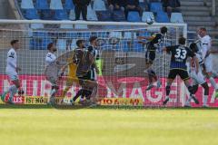 2024_1_27 - 3. Liga - Saison 2023/24 - 1. FC Saarbrücken - FC Ingolstadt 04 -  - Amine Naifi (Nr.25 - 1. FC Saarbrücken) - XXXXX - Foto: Meyer Torwart  Marius  Funk (Nr.1 - FC Ingolstadt 04)