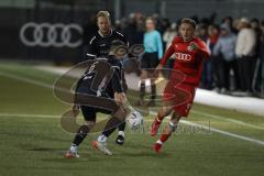 2023_11_24 - Bayernliga Nord - Saison 2023/24 - FC Ingolstadt 04 II - DJK Gebenbach - Aurel Kuqanaj rot FCI - Patrick Hofmann #6 Gebenbach - Marco Geier #16 Gebenbach - Foto: Meyer Jürgen