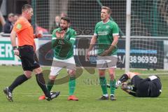 Bezirksliga - Saison 2024/25 - FC Gerolfing - VFB Eichstätt II - Christian Träsch grün Gerolfing mit der Entscheidung des Schiedsrichter nicht einverstanden - XXXXX - Foto: Meyer Jürgen