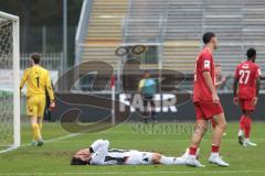 3. Liga; TSV Havelse - FC Ingolstadt 04; Dennis Kayigin (10, FCI) am Boden ärgert sich Torchance verpasst Torwart Opitz Tom (1 TSV)