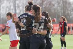 2. Bundesliga Frauen - Saison 2024/25 - FC Ingolstadt 04 Frauen - SC Freiburg II - Der 1:0 Führungstreffer durch Emma Kusch (Nr.9 - FCI Frauen) - jubel - Foto: Meyer Jürgen