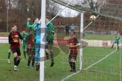 BZL - Oberbayern Nord - SV Manching - SV Kasing -  Der 3:0 Führungstreffer per Kopfball durch Benedikt Vollnhals (#9 Manching) - jubel - Patrick Lücking Torwart Kasing - Foto: Jürgen Meyer