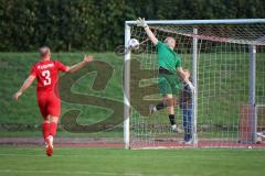 Kreisliga - Saison 2026/27- SV Zuchering - Türkisch SV Ingolstadt - Der 0:1 Führungstreffer durch Boubacarr Saho schwarz Türkisch - Noel Musial TW Zuchering - Berthold Schneider rot Zuchering - Foto: Meyer Jürgen