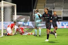 3. Liga; TSV Havelse - FC Ingolstadt 04; Tor Jubel Treffer Yann Sturm (7, FCI) Torwart Opitz Tom (1 Havelse) Sommer Leon (22 Havelse)
