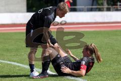 2. Frauen-Bundesliga - Saison 2021/2022 - FC Ingolstadt 04 - TSG 1899 Hoffenheim - Maier Ramona (#18 FCI) - mit Krämpfen - Foto: Meyer Jürgen